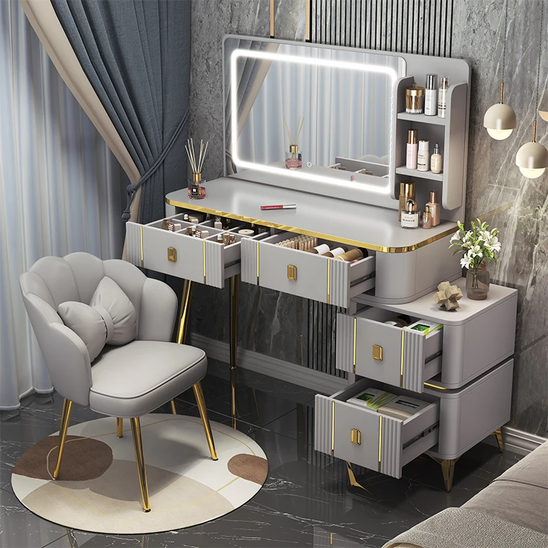 

Storage Drawers Dressing Table Accessories Console Computer Makeup Simple Vanity Table Room Decor Penteadeira Salon Furniture