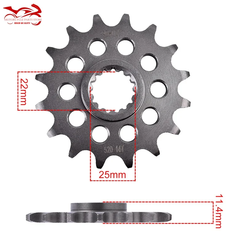 Chain 520 16T Motor Sprocket For KT/M 890 RC 8R 890 Adventure R Rally 790 Du ke R L 400 620 690 SMC R 625 SMC SXC 640 LC4  660