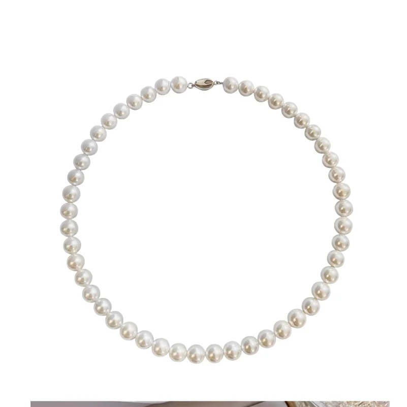 

НАСТОЯЩЕЕ ОЖЕРЕЛЬЕ С БЕЛЫМ ЖЕМЧУГОМ ЮЖНОГО МОРЯ, 4–5 ММ, 17 ДЮЙМОВ