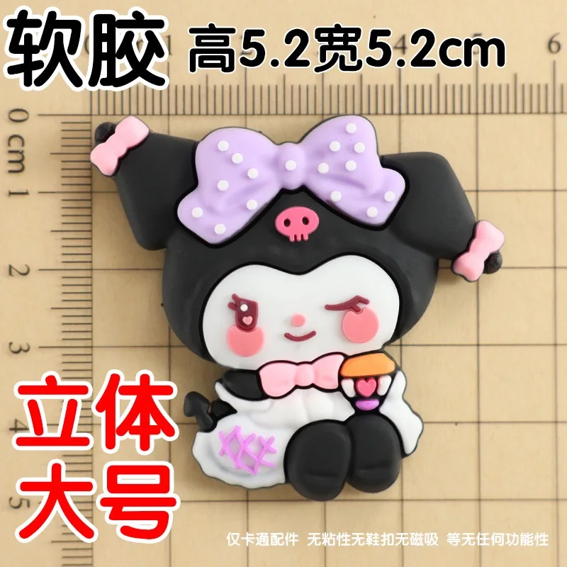 12-100 قطعة MINISO الكرتون الأحذية السحر Kuromi PVC DIY بها بنفسك إبزيم حذاء الأحذية الديكور صندل شاطئ اكسسوارات للأطفال هدايا