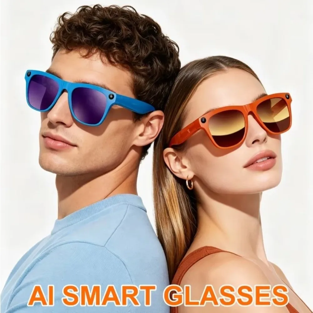 8MP HD Camera AI Smart Glasses Video Recording 8K Smart Video Glasses Photo Recording Bluetooth Call Intelligent Eye Glasses