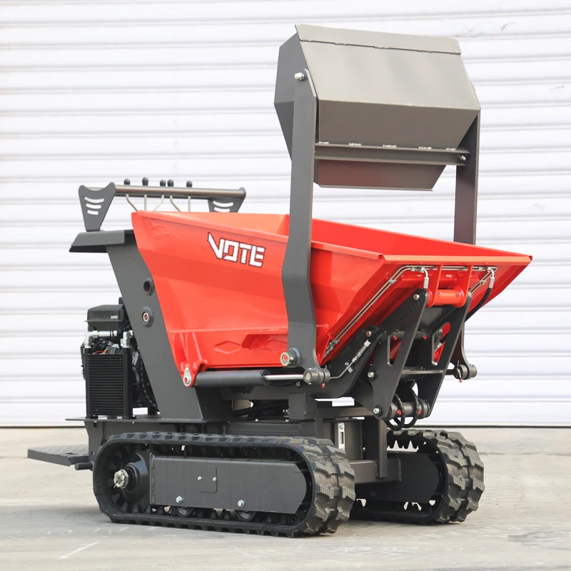 Mini Dumper 800kg Factory With Swivel Lift Is Popular In Eu Market And Got Ce Certification Crawler Mini Dumper Truck customized