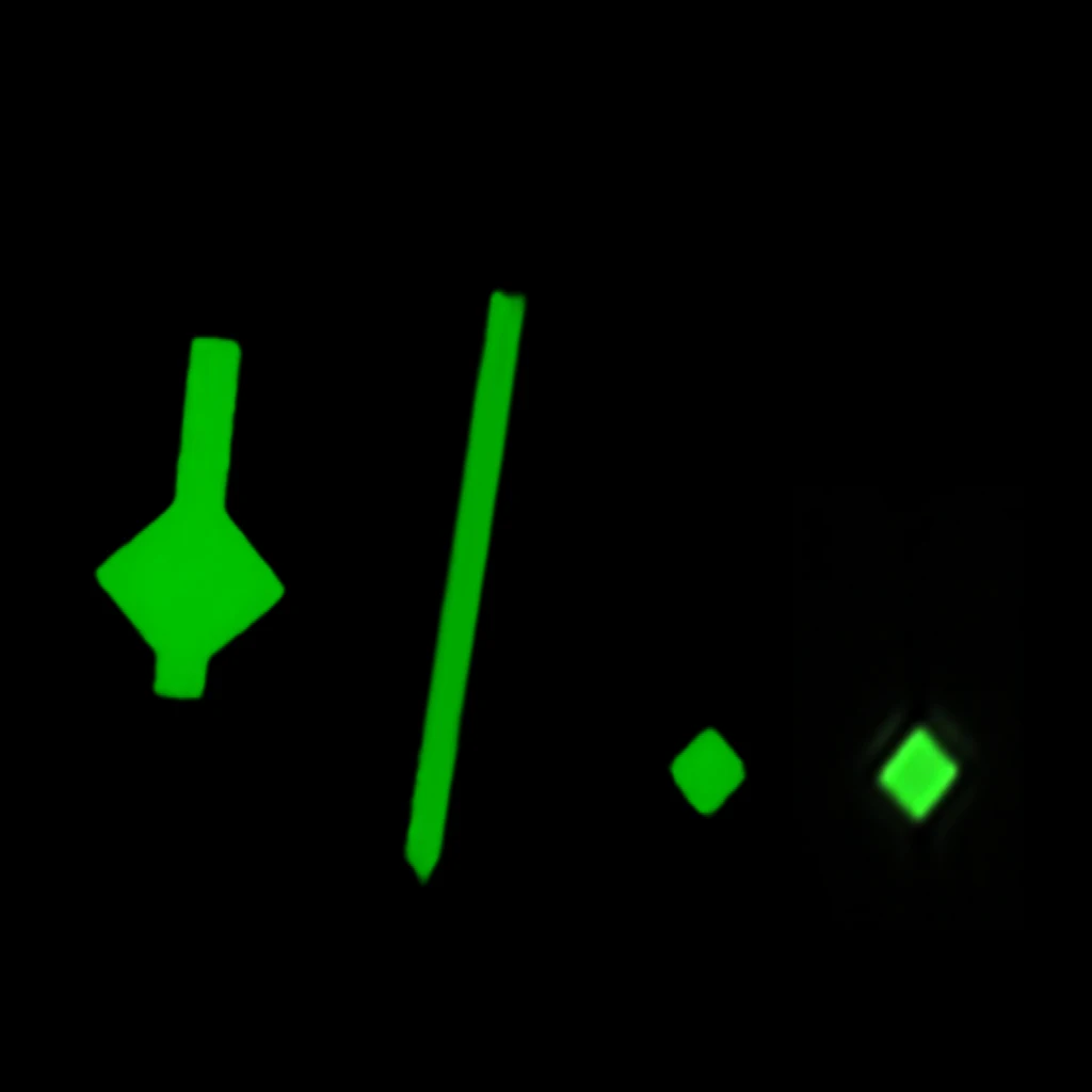 นาฬิกามือ NH34พื้นผิวสีเขียวส่องสว่าง NH34A การเคลื่อนไหวอัตโนมัติชิ้นส่วนนาฬิกาอุปกรณ์เสริม