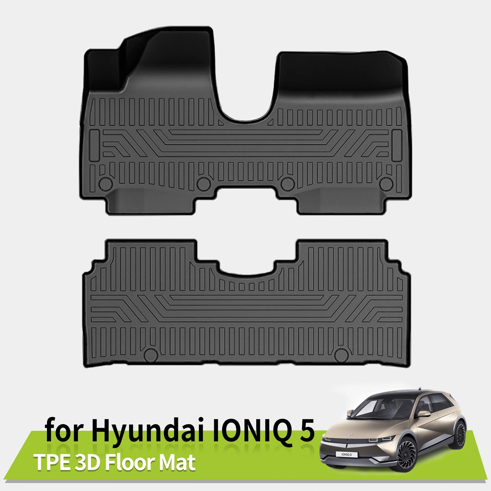 

for Hyundai IONIQ 5 2022 2023 2024 Car Floor Mats Trunk Backrest Pad TPE