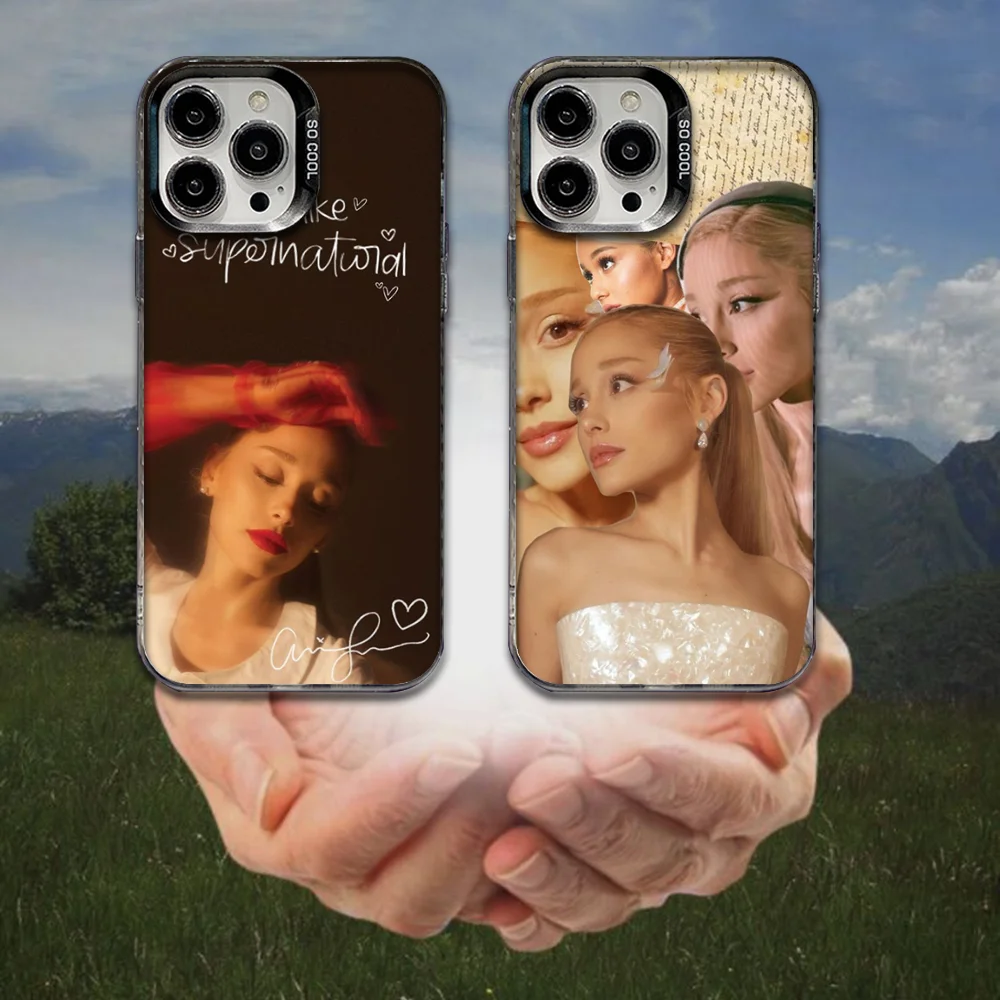 

A-Ariana G-GrandeS Singer Phone Case For iPhone 16,15,14,13,12,11,8,7,Pro,Max,Plus,Mini,XS,SE Anti Fall Black Matte Hard