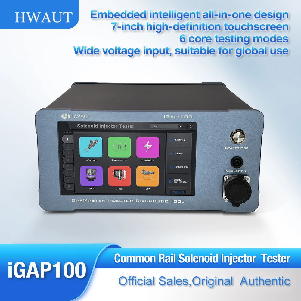 HWAUT iGap100 Valve V2 Electromagnetic Diesel Injector Tester Control Solenoid Valves Injection Systems Air Gap Measurement Tool