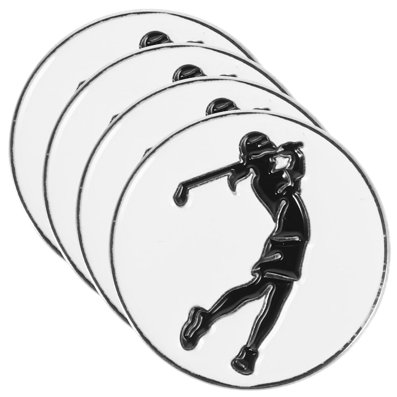 

4pcs Magnetic Hat Clip For Golf Ball Marking With Metal Cap Clip For Travel Golf Accessories For Women Funny Ball Marker Hat Cli