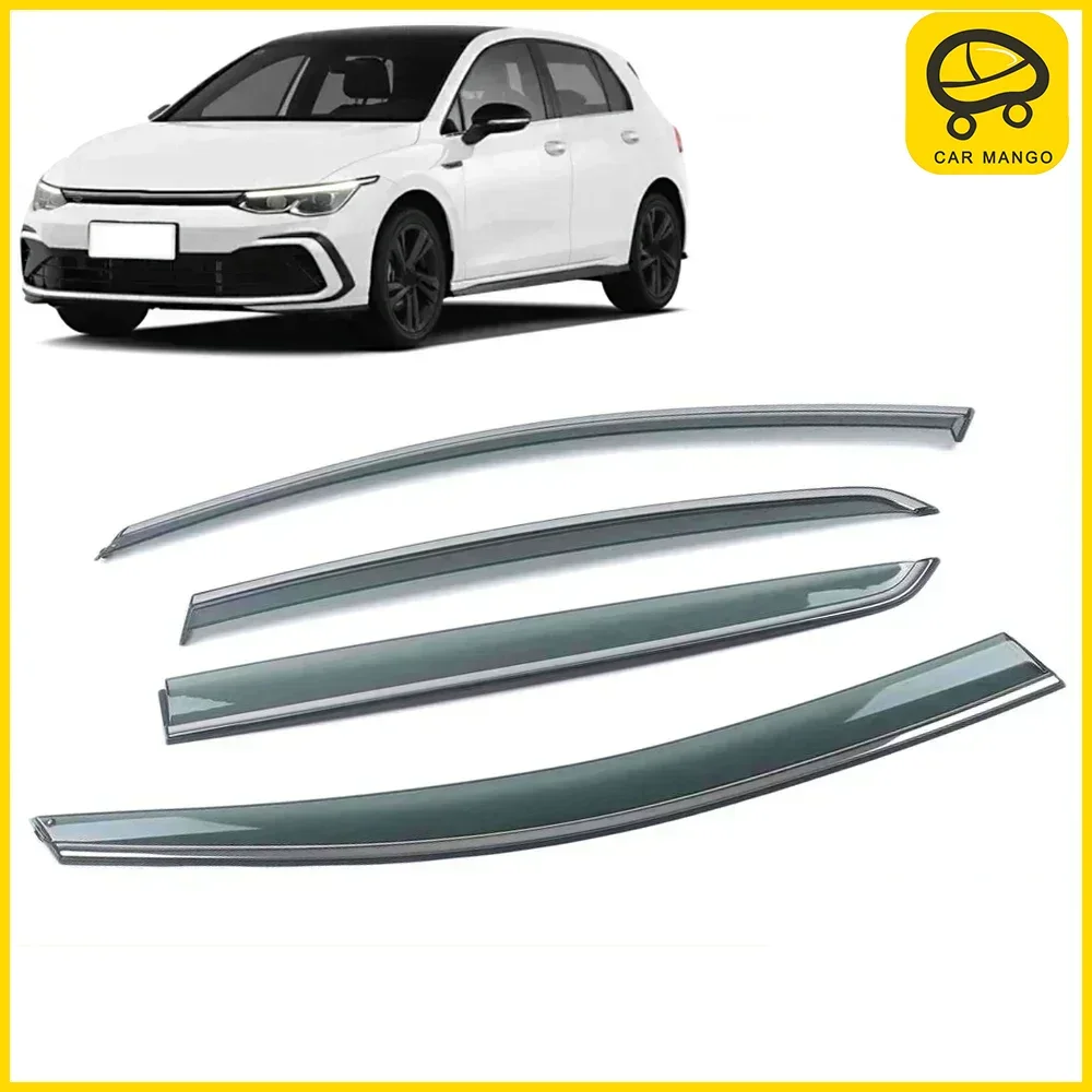 

Chrome Strips Rain Guards for VOLKSWAGEN VW GOLF 8 MK6 MK7 MK8 GOLF R-Line 2008-2023 Window Visor Wind Deflectors Door Visor
