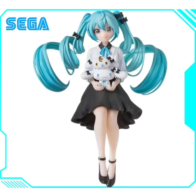 SEGA Original Hatsune Miku Cinnamoroll Milk Premium Chokonose Figure Anime Model Collectible Toys for Boys Doll Gift