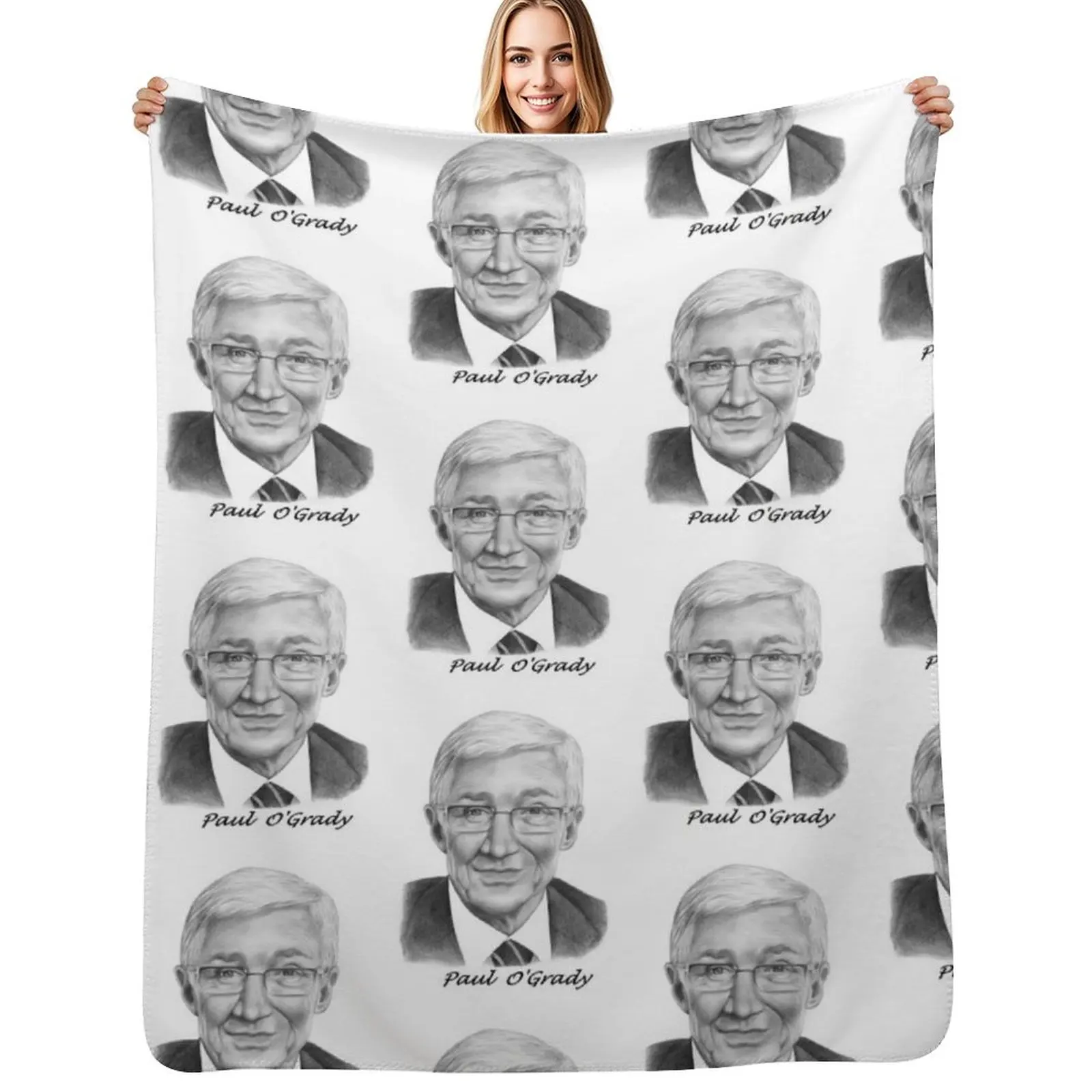 Paul O'Grady Throw Blanket Long Lasting Soft Plush Blanket for Daily Use