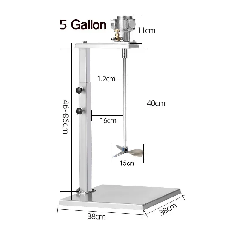 Excellent Pneumatic Mixer Industrial Lift Paint Agitator Small-ton Drum Dispersed Ink Glue Liquid Paint