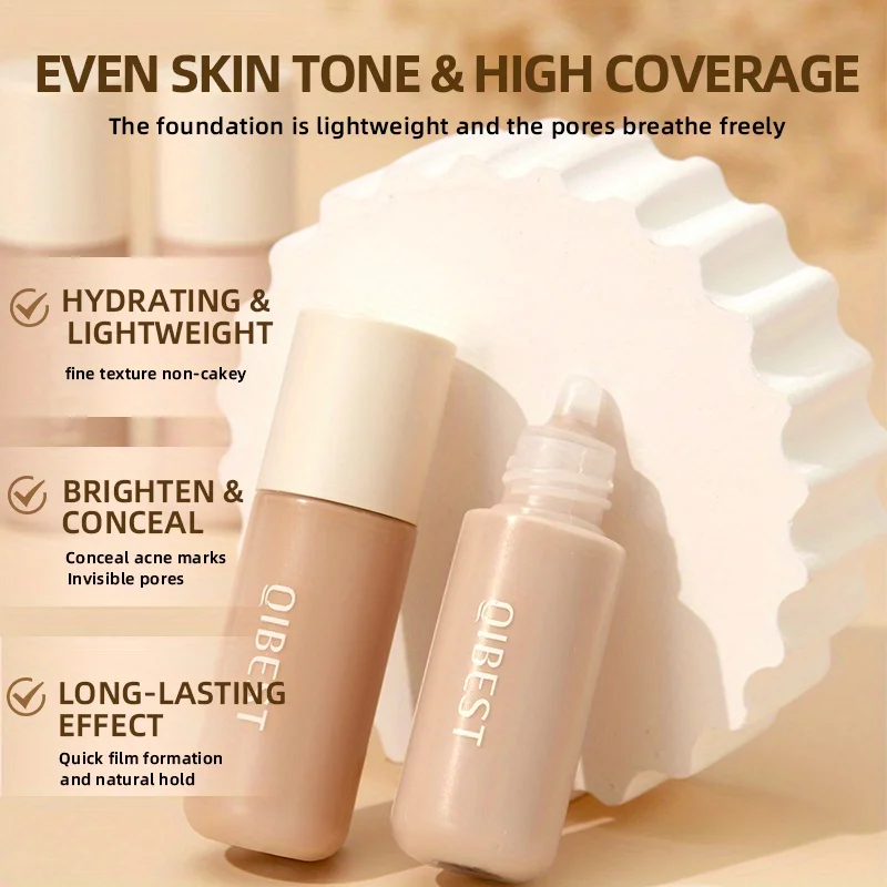 リキッドファンデーション、耐汗性、簡単にはがさないメイクアップ、オイルコントロールコンシーラー