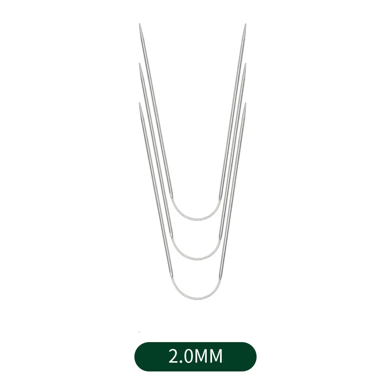 3pcs/Set Circular Knitting Needles Sweater Knitting Needle Tools Small Loop Needle DIY Knitting Needles Kits DIY Tool Accessory