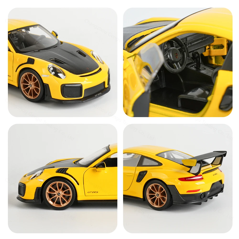 Maisto 1:24 2018 Porsche 911 GT2 RS Auto sportiva Statico Pressofuso Veicoli Modello da collezione Auto Giocattoli