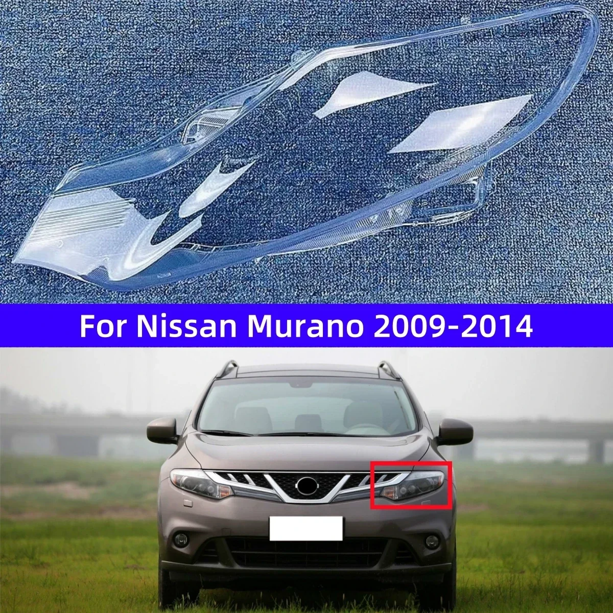 For Nissan Murano 2009 2010 2011 2012 2013 2014 Car Glass Headlights Replace The Original Lens