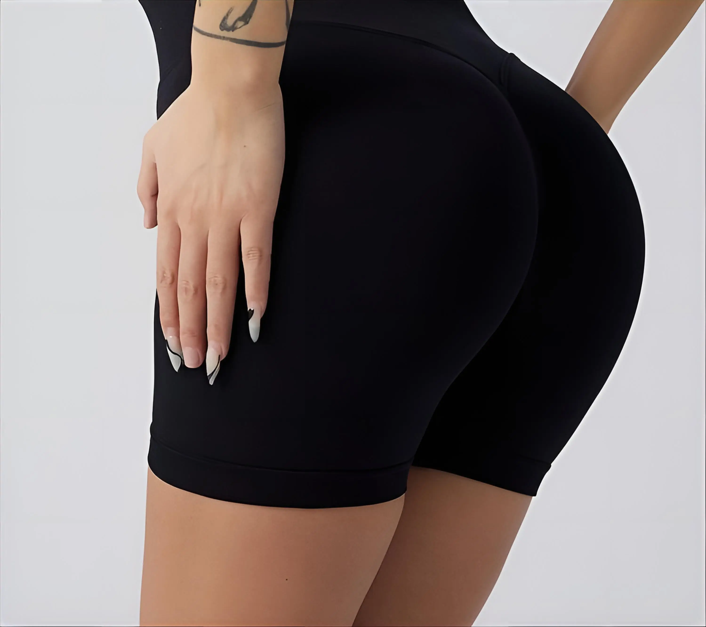 Yoga Shorts Gym Woman Fitness Sports Leg Women Detail Sport Athletic Running Quick-Dry Light Bright Side Base Workout Training