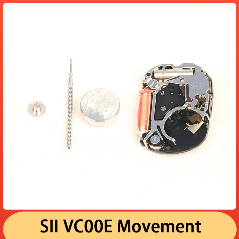 Japan VC00E mechanizm kwarcowy VC00 ruch dwa zegarek ręczny części zamienne do naprawy z baterią