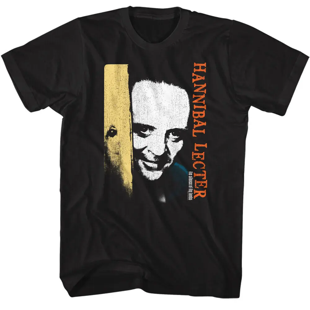 Silence of the Lambs Movie Hannibal Lecter T-Shirt Sol Stark Look Black Cotton