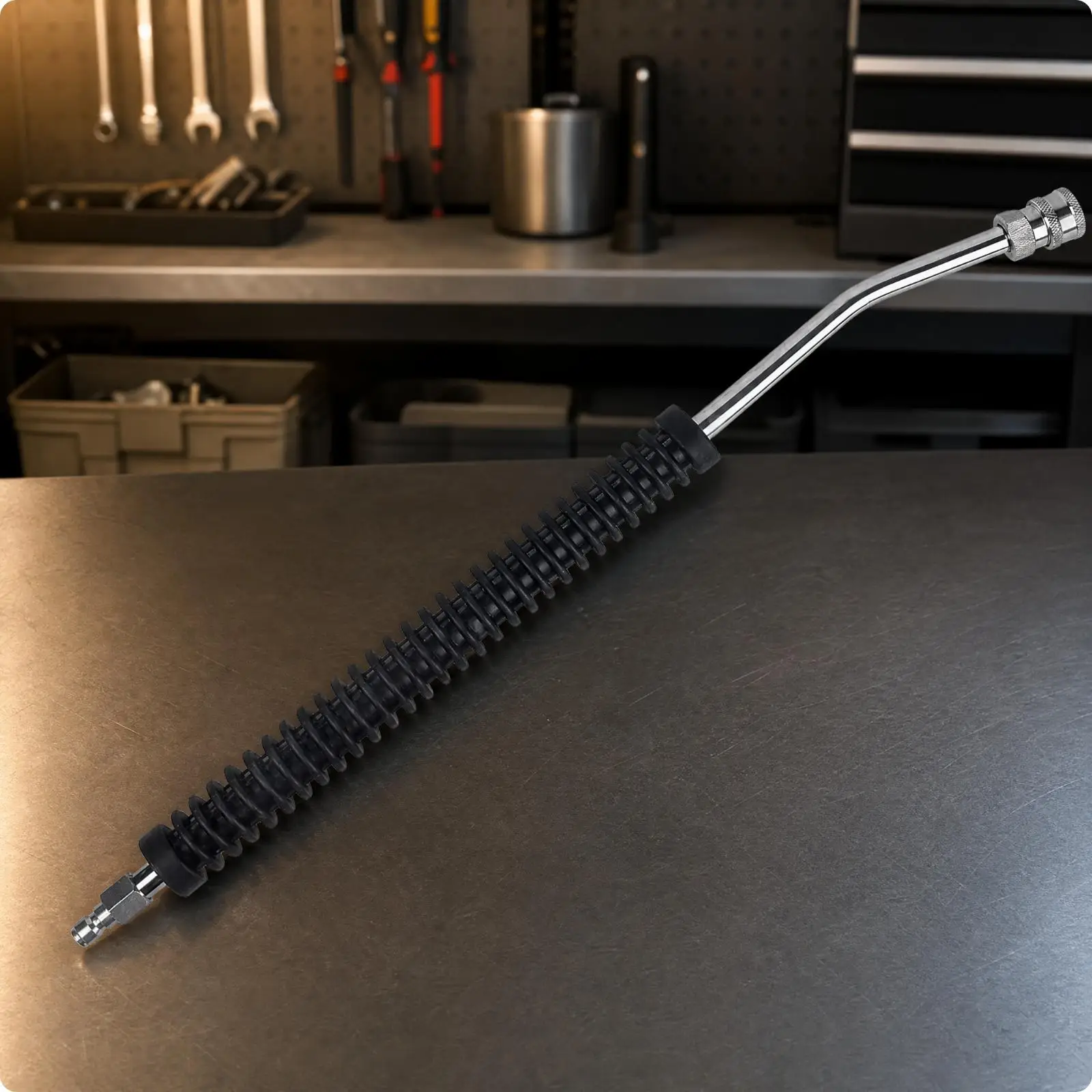 Pressure Washer Spray Lance Extension Wand with Grip for Vehicle Washing Wheel Wells Undercarriage High Reach Cleaning Accessory