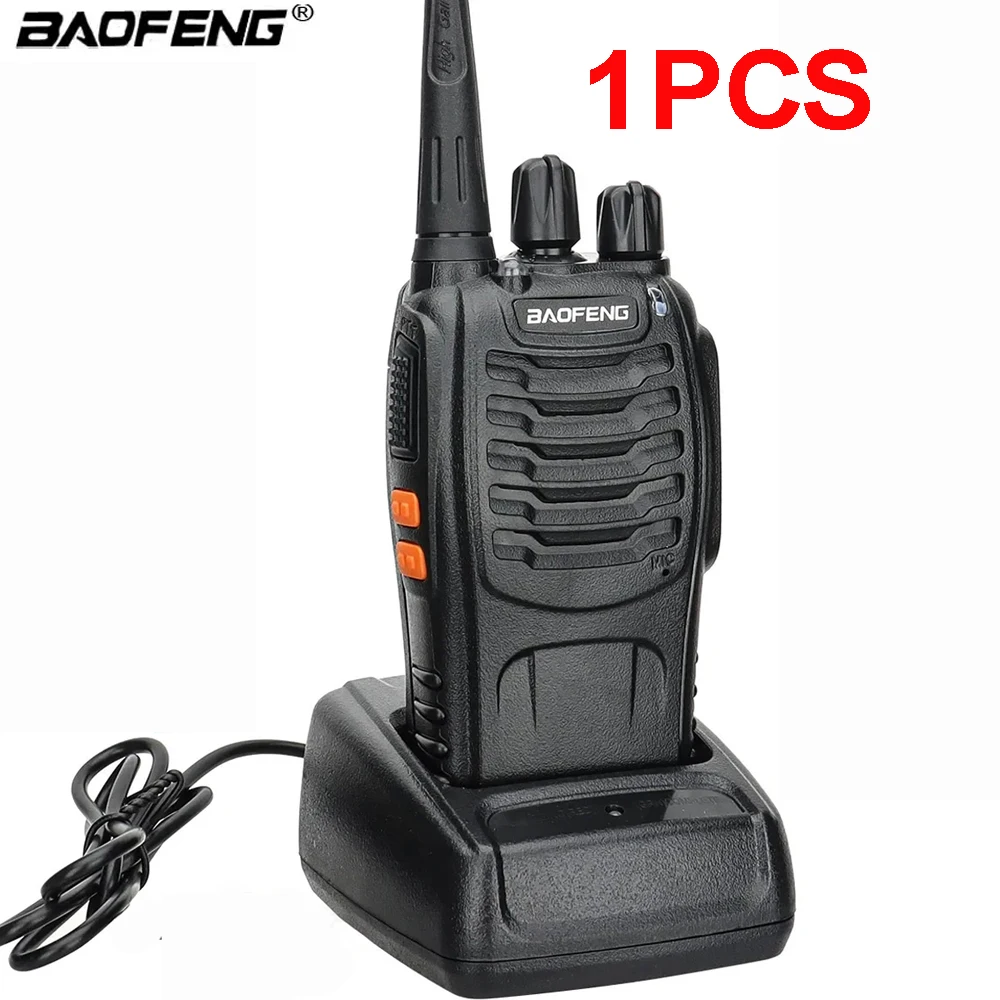 1Pcs Baofeng BF-888S Walkie Talkie Frequency Long Range Portable UHF Ham Two Way Radio Receiver Transmitter Transceiver