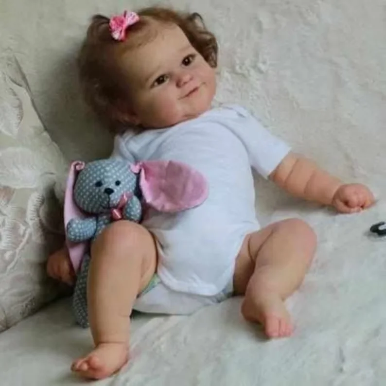 45Cm Maddie Waterdichte Bebe Reborn Meisje Met Geworteld Haar Flexibel Zacht Aanvoelend 3d Geschilderde Huid Reborn Pop Levensechte Pop