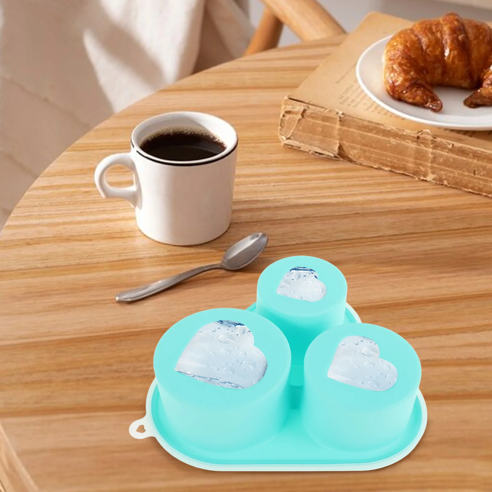 علبة سيليكون قابلة لإعادة الاستخدام من Alipis لكوب الألوان مع غطاء صانع قوالب الثلج لكوكتيلات الويسكي سهلة الإصدار