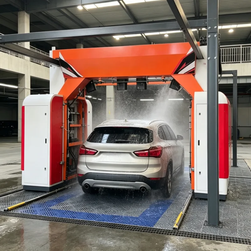 Robotic Car Wash System 360 Equipped with Intelligent Chemical Mixing System Perfect for Heavy Duty Vehicle Cleaning Businesses