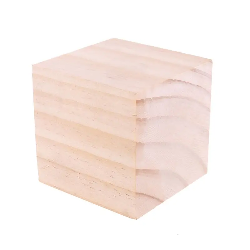 Wooden Craft Cubes Block Home Table Decoration Cube Room Ornament Drop shipping