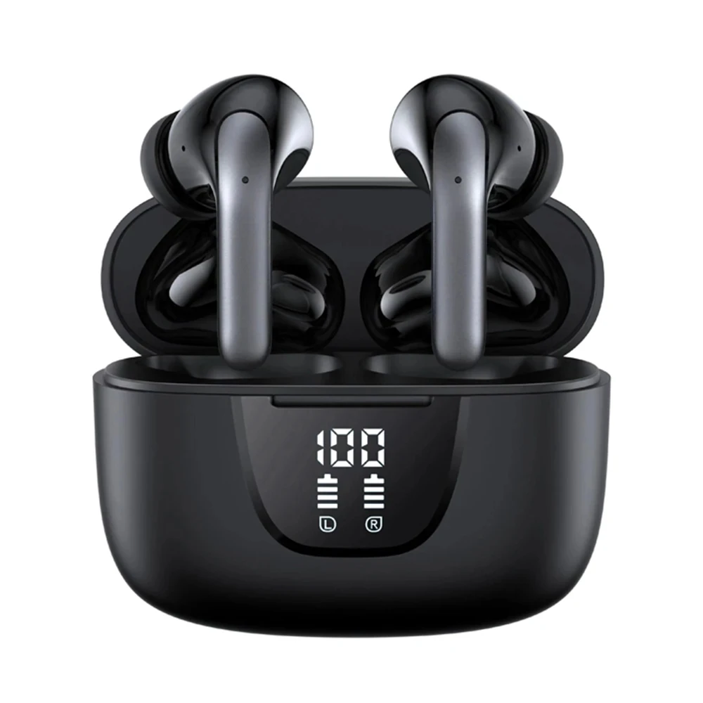 

Wireless Headphones Active Noise Cancelling 5.3 Bluetooth Earphones 30H Playback In-Ear ANC TWS Earbuds for Smartphone