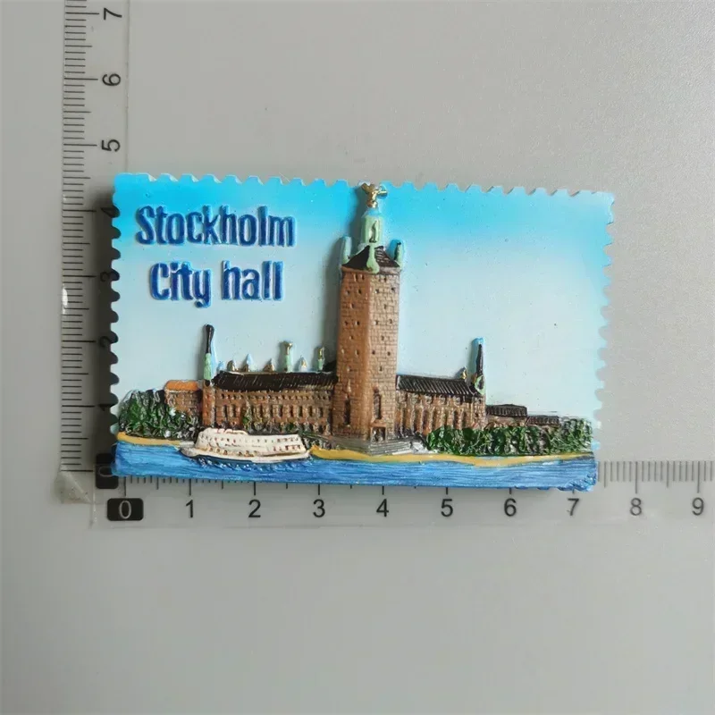 Zweedse koelkastmagneten Toeristische souvenir Zweden Malmö Sverige Stockholm Reiscadeau Magnetische koelkaststicker Woondecoratie