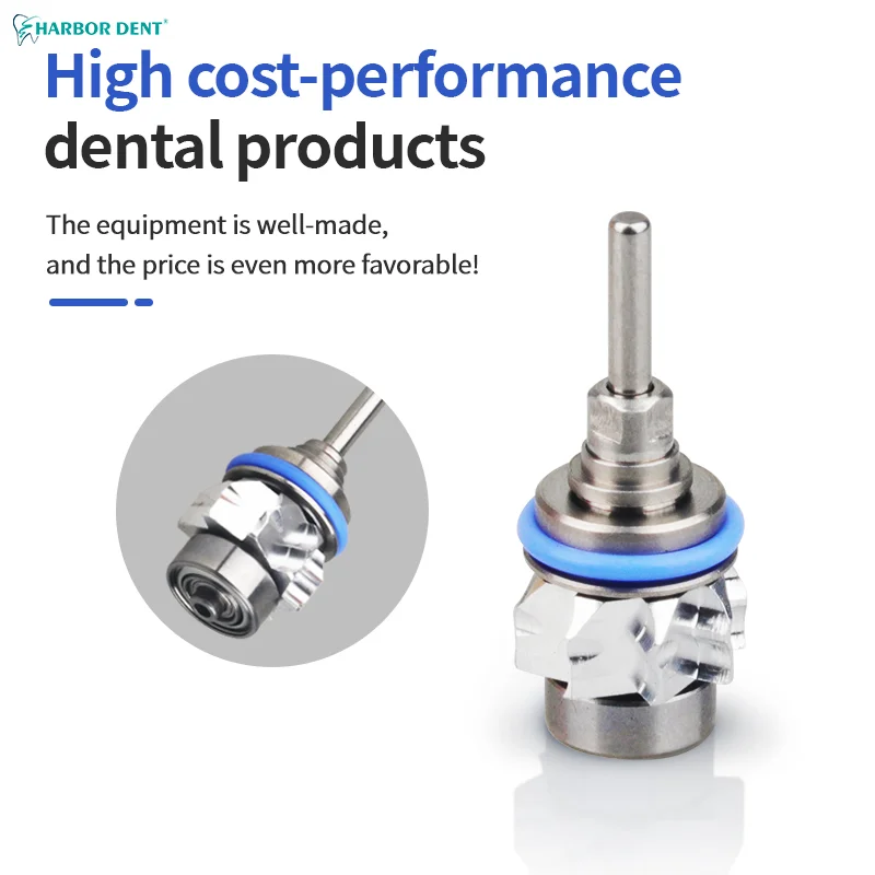 1PC Dental Turbine Cartridge Rotor For High Speed Dental Handpiece Standard Wrench Push Button Torque Bearing For Dentist Clinic