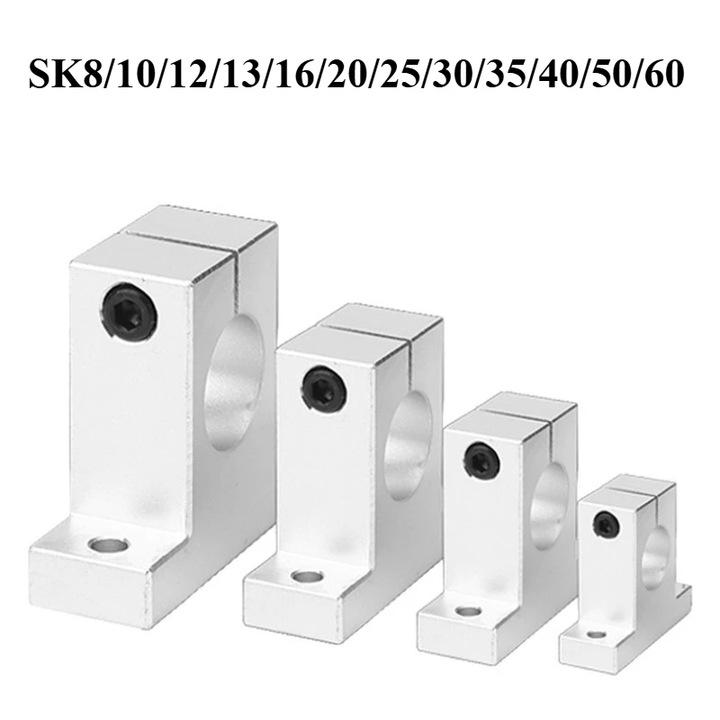 Vertical Fixing Bracket for Optical Axis Support, Aluminum Bracket SK810121316202530354050, Corrosion Resistant