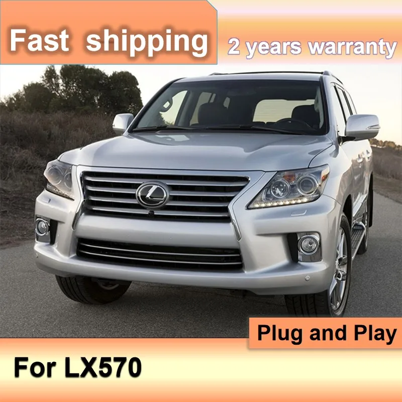 

Car Accessories for Lexus LX570 Head Light 2012-2014 Lexus LX470 LX460 LX430 Headlight LED Dynamic Turn Signal DRL Front Light