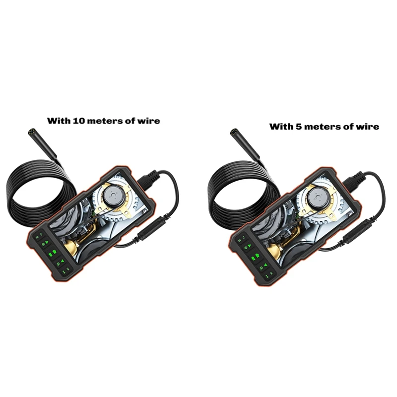 

A30R-1080P Endoscope With 5 Inch IPS Screen For Pipe Sewer Dual Lens Inspection Camera Borescope Monitor Car Repair