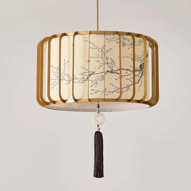 

Lantern bedroom chandelier, zen new Chinese style, bar tea room, master bedroom study cloakroom