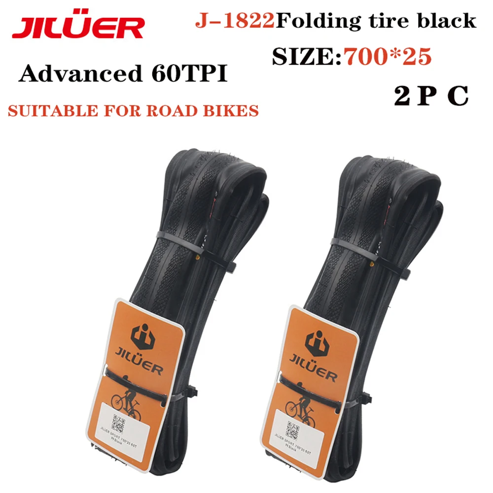 JILUER Road Bike Tyre 700x25c 700x28c Folding Bike Ultra Light Tire 20x1.35 Advanced 60TBI Wear-resistant Tyre Bike Accessories