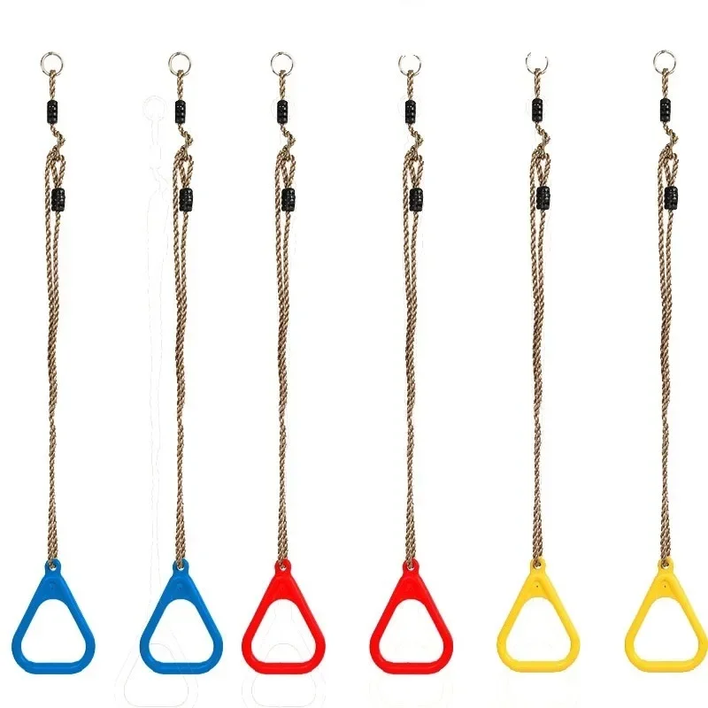 Anillos de columpios para bebés, juguete para niños al aire libre, juegos, anillo de tracción, anillos de gimnasio para niños, niño, niña, entrenamiento de brazo, anillo de dominadas, juguete deportivo