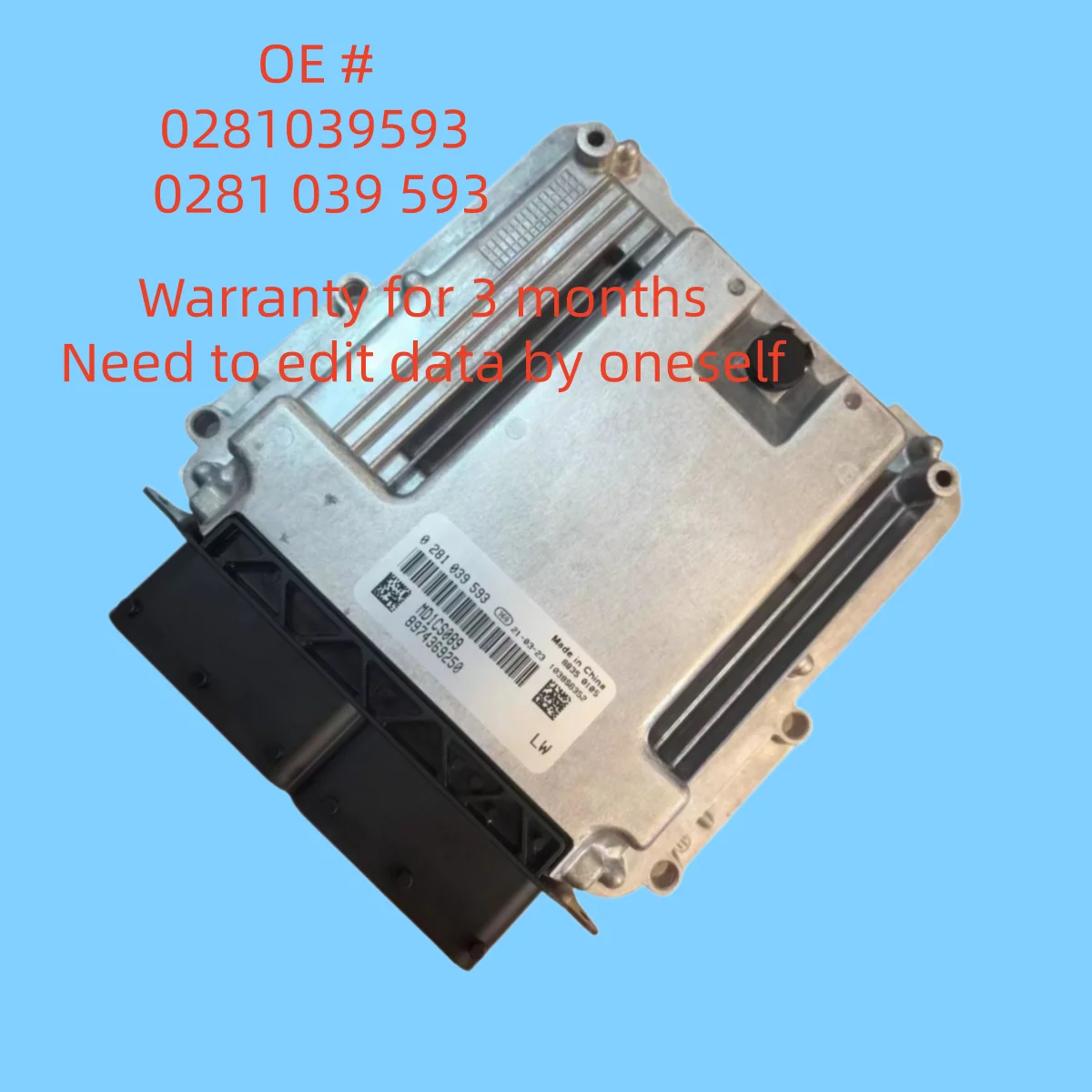 

High quality 0281039593 0281 039 593 ECU Engine Computer Board Electronic Control Unit for ISUZU Car Accessories