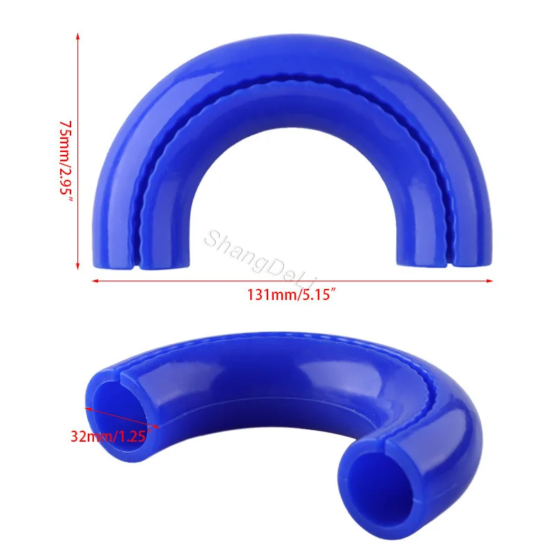 2PCS Tow Hooks Covers Tow Hook Sleeve Spare Parts Silicone Car Accessories Easy Install for Ford F150 2004-2024 Red/Silver/Blue