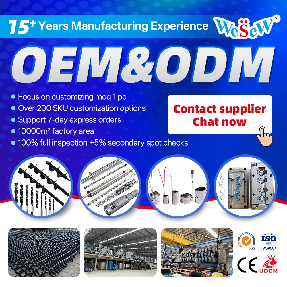 Vite a coclea personalizzata Punta da trapano Coclea per terra Asta di prolunga in acciaio ad alta resistenza per piantare l'aerazione del terreno del coclea di fertilizzazione del giardino