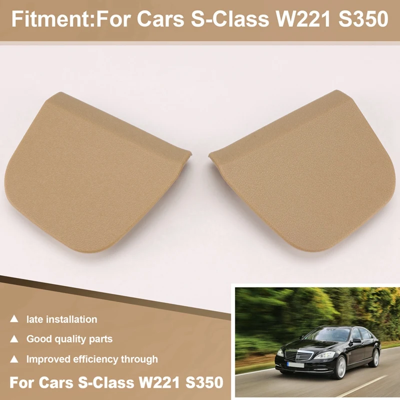 Front Seat Cover Trim Panel A2219180530 A2219180430 For Mercedes Benz S-Class W221 S350 Beige Seat Belt Trim Cover