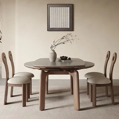 확장 식탁 스테인리스 스틸 주방 가구 사이드 침대 테이블, 라운드 디닝 슬라이딩 가든 세트, 높은 뮬 Best5