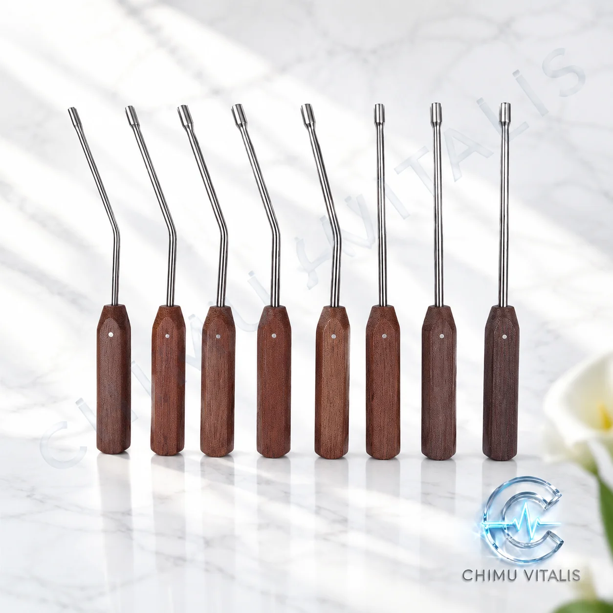【CHIMU VITALIS】 Tibial Platform Graft Top Bar Straight Curved Stainless Steel Instrument