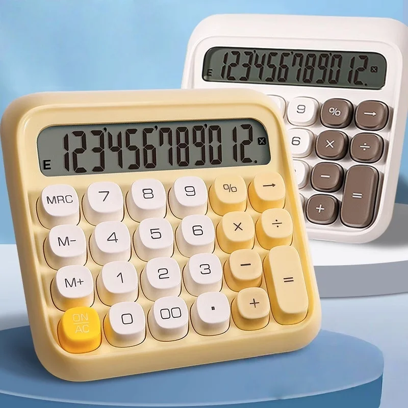 

12-значный дизайн машины для откидывания, портативный калькулятор, простой калькулятор с двойной мощностью на солнечной энергии для бизнеса и офиса