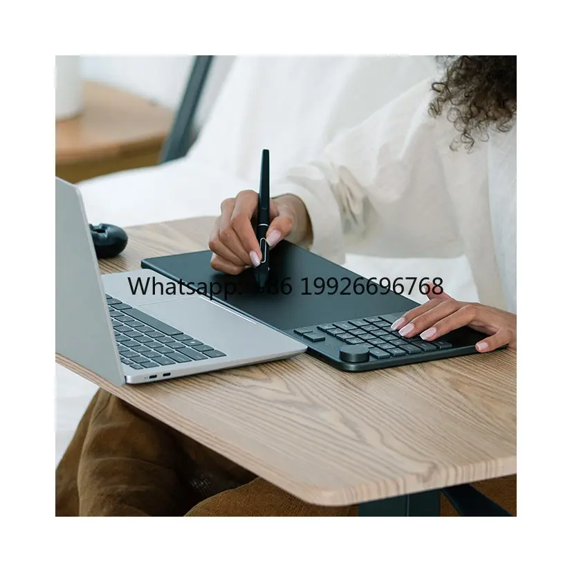 New Pen Technology 8.9 X 5.6inch 8192 Levels Inspiroy Keydial KD200 Keyboard Wireless Pen Tablet