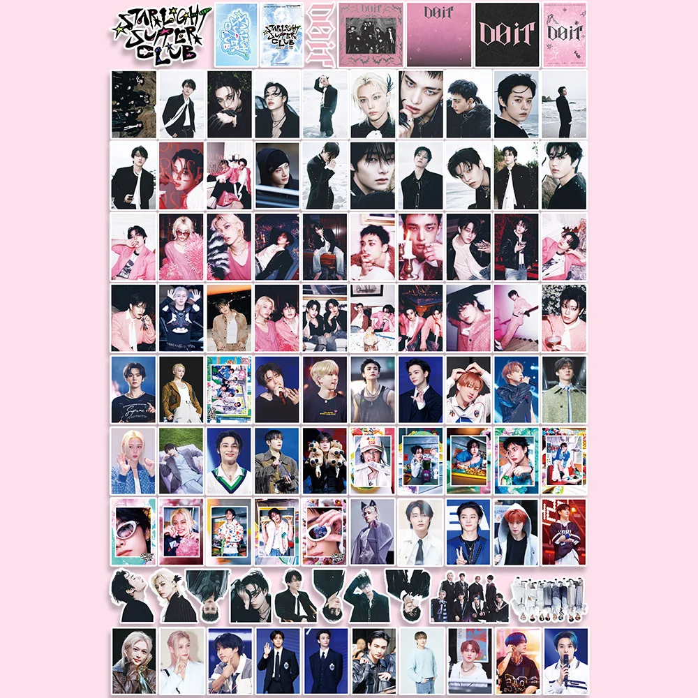 96 Stück Stray Kids Sticker Album DO IT Fotoaufkleber SKZOO Collection Handbücher Handyhüllen Wasserbecher Dekoration Aufkleber
