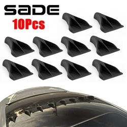 1Pcs/10Pcs Car Roof Shark Fins Spoiler, Carbon Fiber Universal Shark Fin Diffuser Vortex Generator Exterior Antenna Decoration