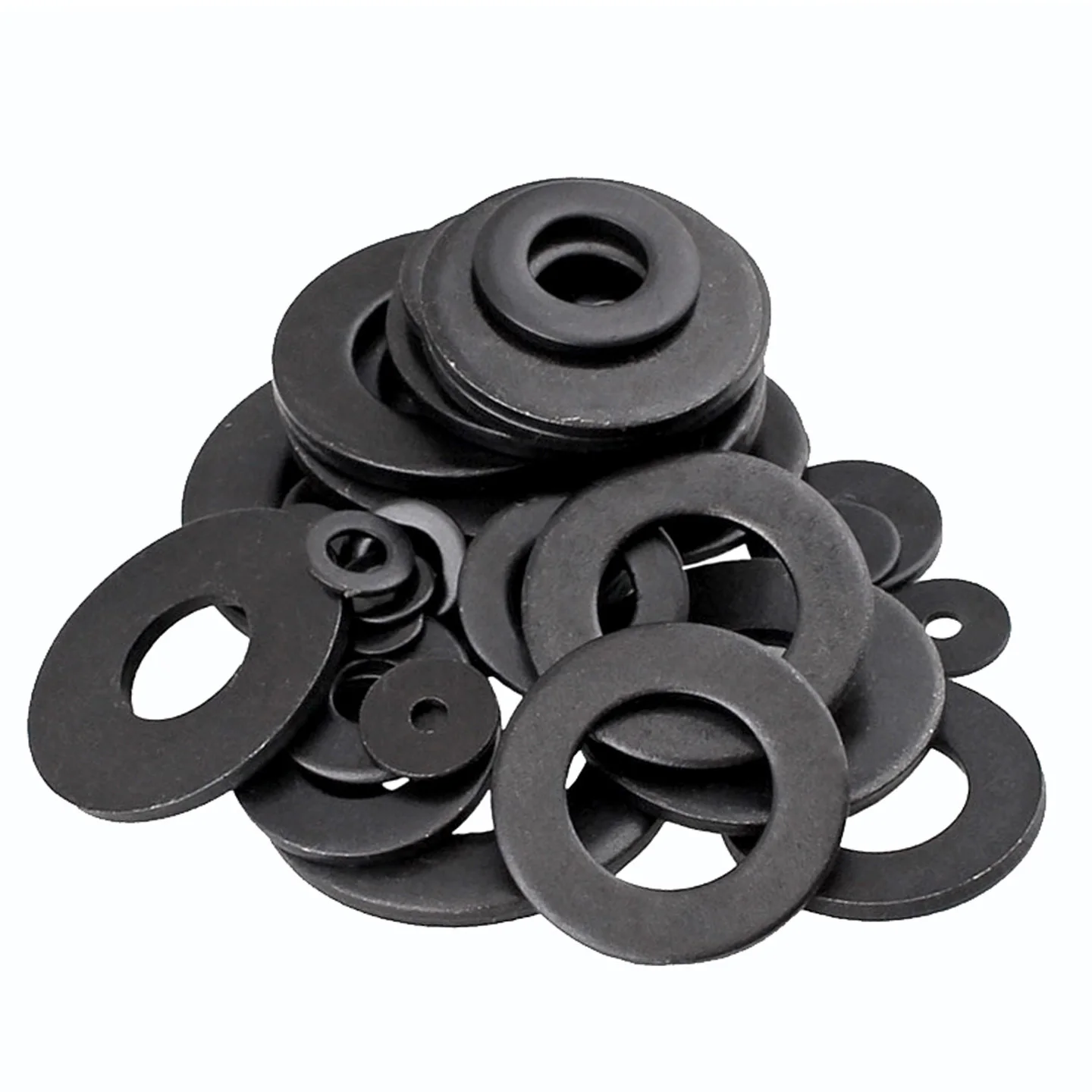 M2 M2.5 M3 M4 M5 M6 M8 M10 M12~M30 Black Grade 8.8 Carbon Steel Flat Washer Large Size Oversize Big Wider Ultra-thin Spacers