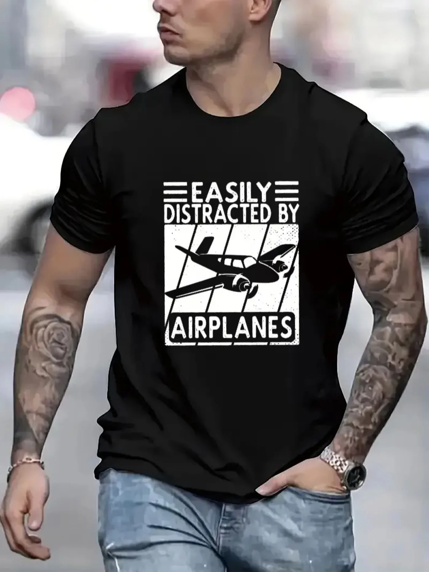 Men Casual Short Sleeve Tee 1 Pcs 100% Heavy Cotton - Comfortable Crew Neck, Soft Adorable Tees Tops