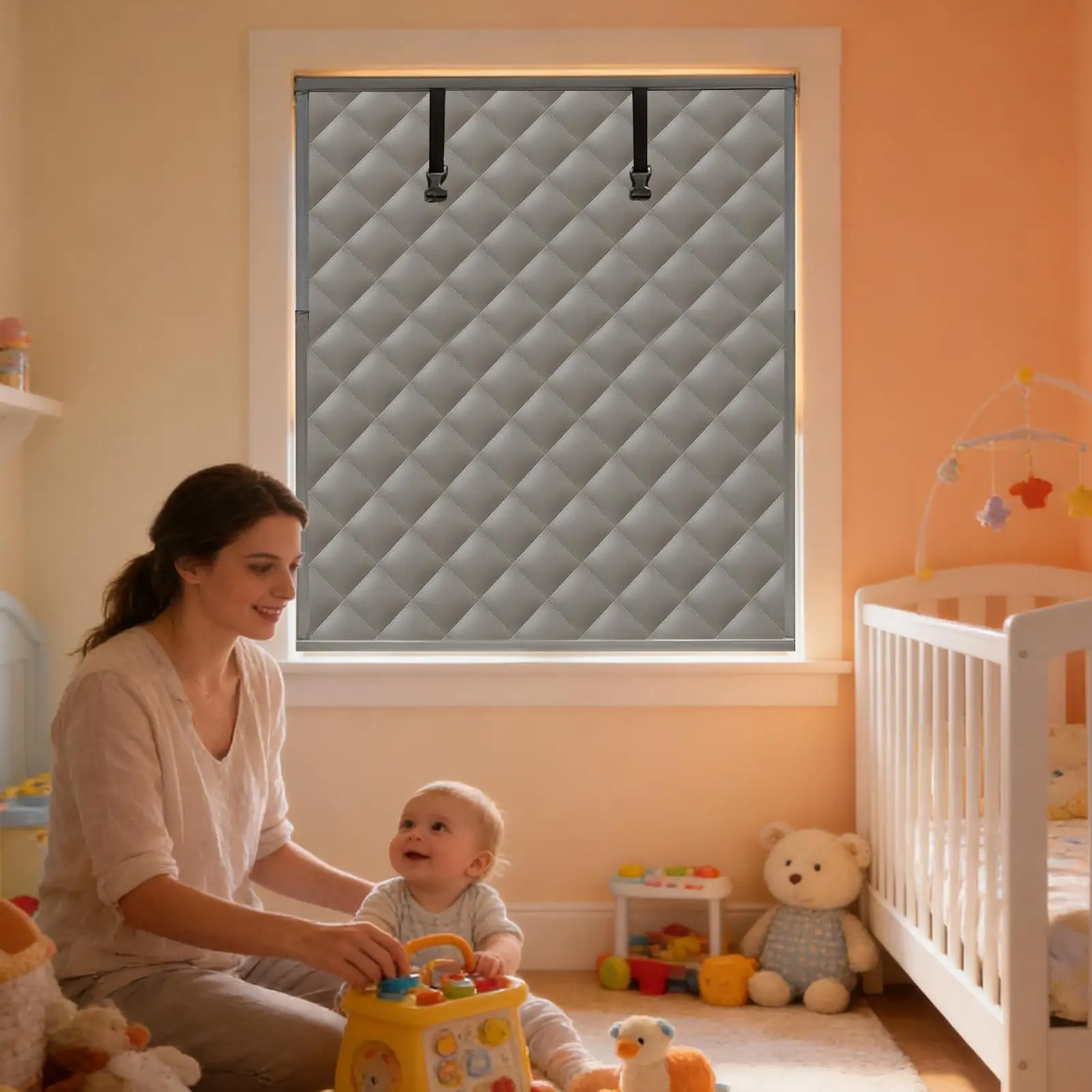 Winter Window Insulation Insulated 3-Layer Blanket Cold Weather Window Winterizing Kit For Patio Doors Indoor Living Room
